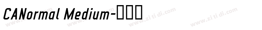 CANormal Medium字体转换